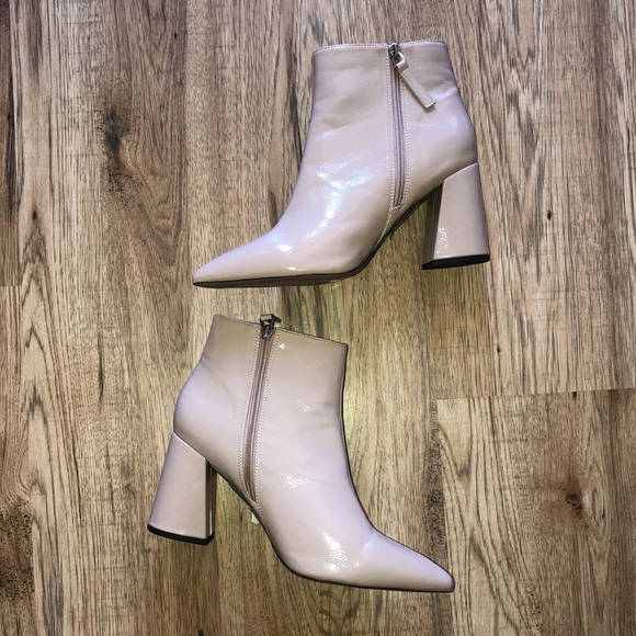 NEW! HP 🥳Topshop Nude Hackney Pointed Toe Booties - Picture 6 of 8